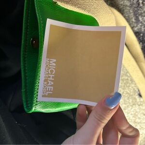 Brand new with tags lime green Michael kors bags. REAL